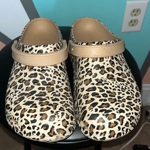 Cheetah Print Crocs